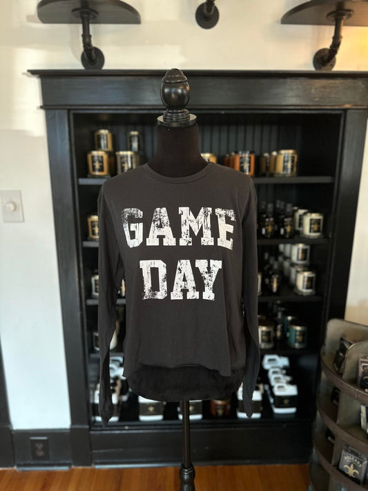 Game Day Cropped Long Sleeve Tee