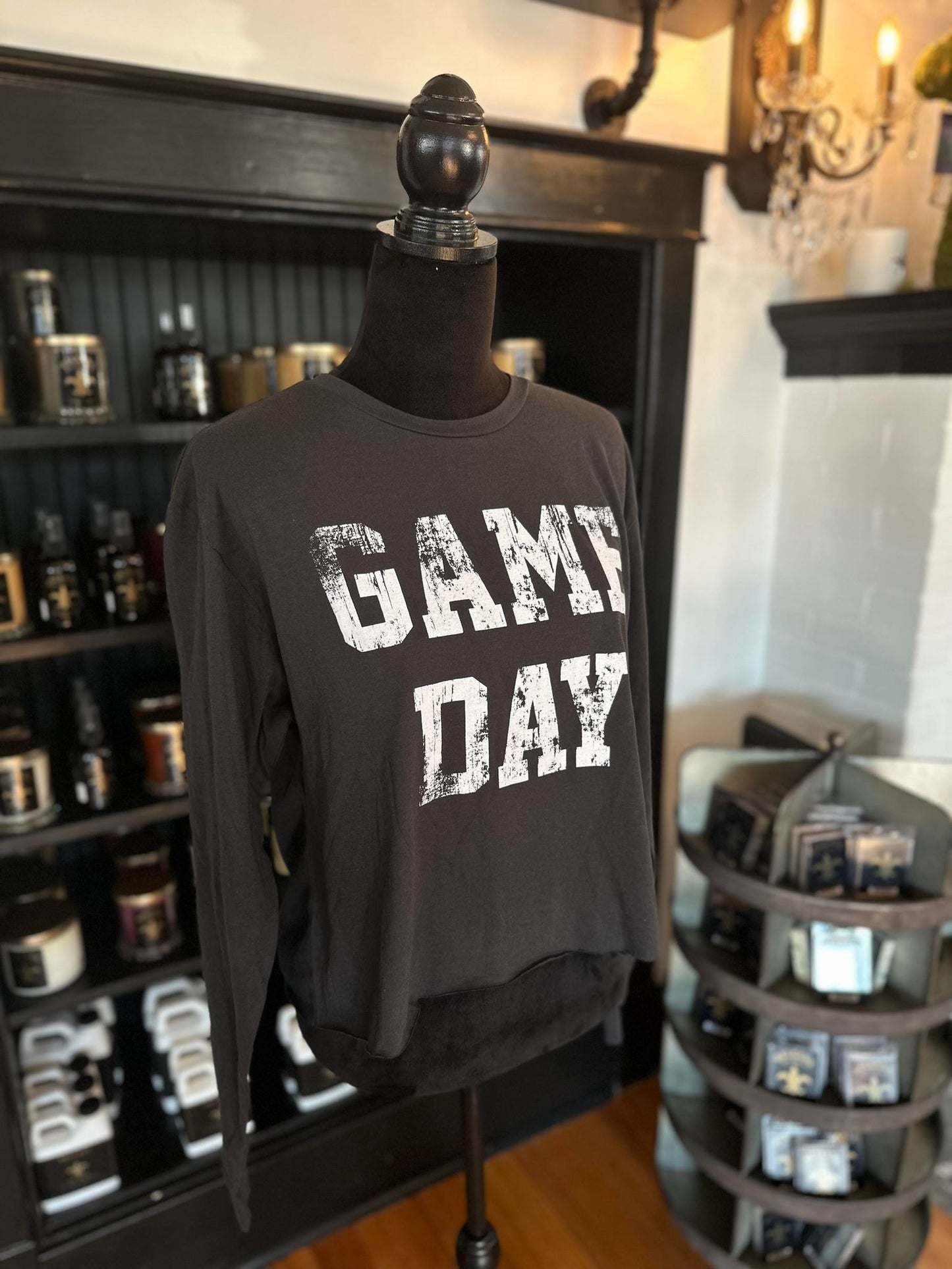 Game Day Cropped Long Sleeve Tee