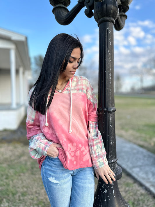 Bleached Pink Oversized Top