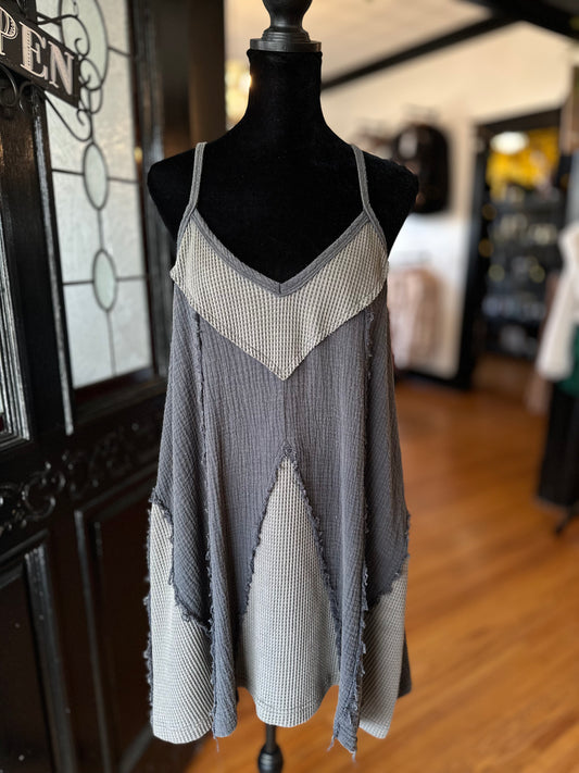 Charcoal Mid Length Dress