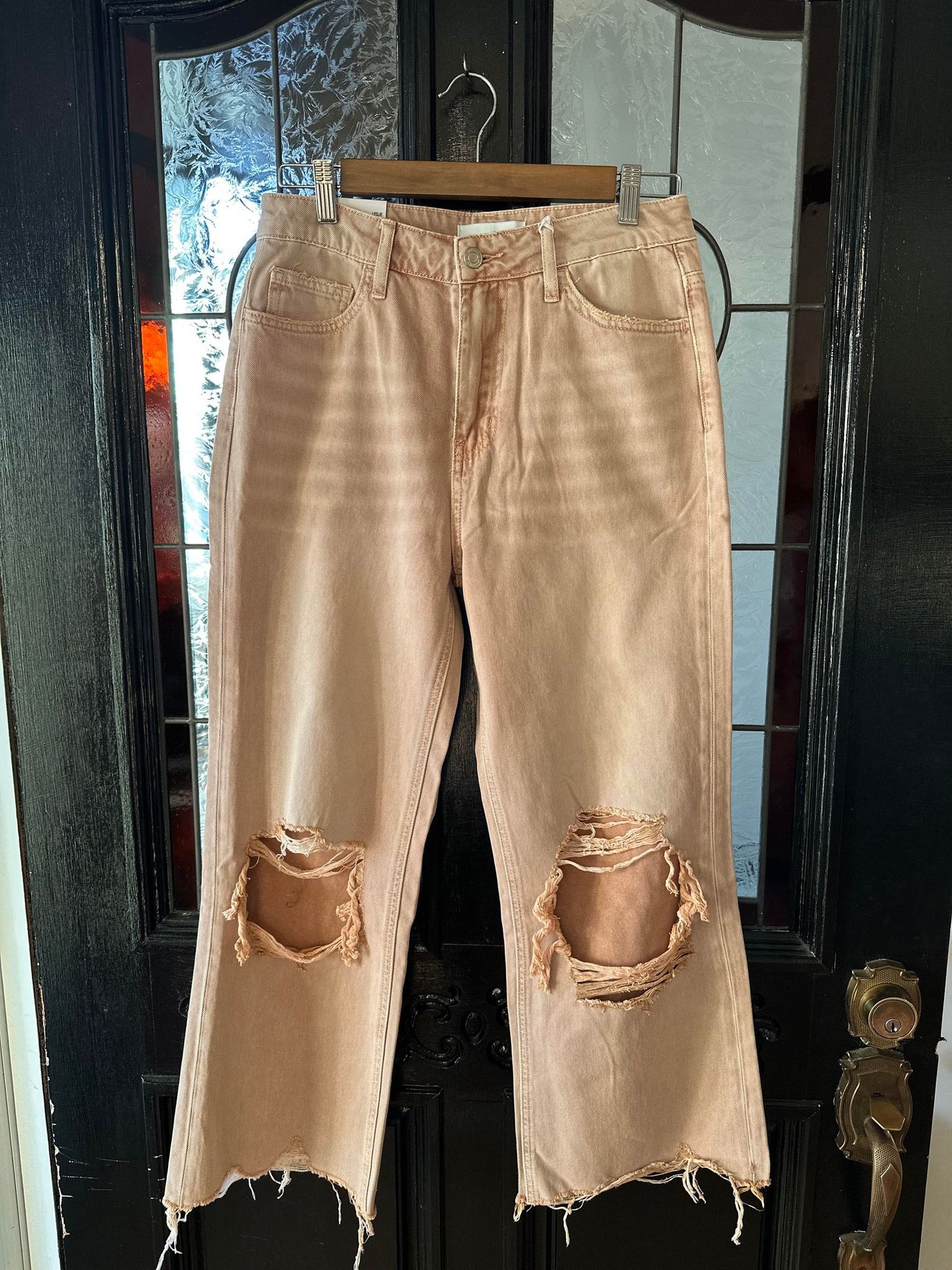 90's Vintage Crop Flare Jeans