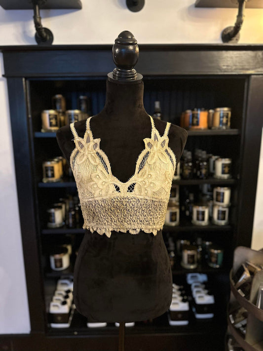 Laced Taupe Bralette